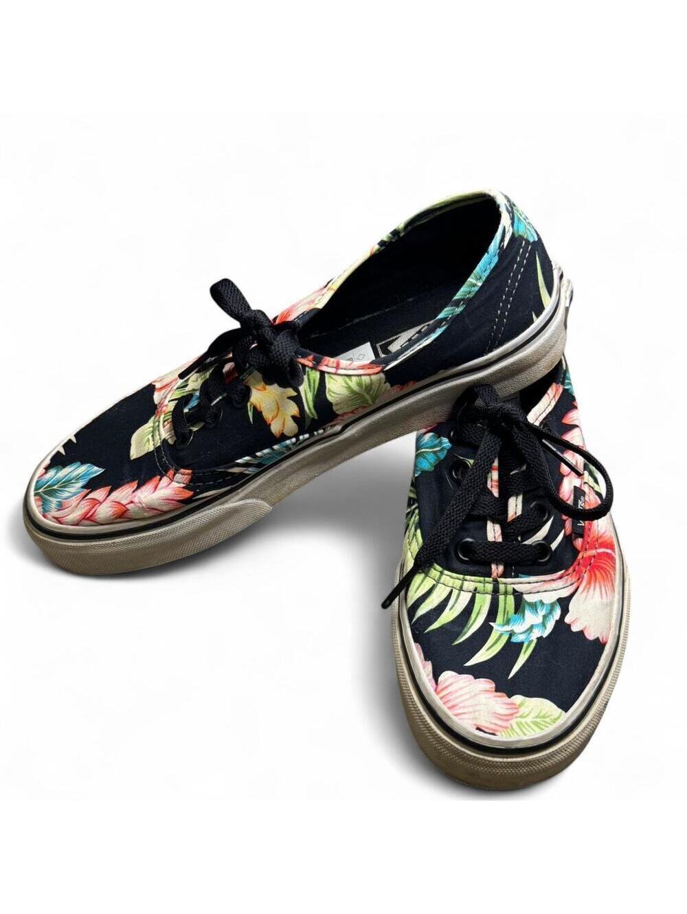 Vans Tropical Surfer Hawaiian Print Lace Up Skater Shoes Mens 5 Womens 6.5